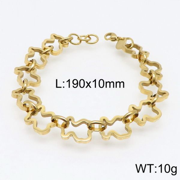 hollow bear 316l stainless steel chain bracelets cute animal gold bangles never fade jewelry gifts for women girls, Black
hollow bear 316l stainless steel chain bracelets cute animal gold bangles never fade jewelry gifts for women girls, Black
