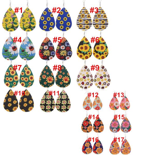 sunflower print women pu leather earring bohemian dangle drop earrings fashion designers waterdrop ear lucky jewelry xmas wholesale d9208, Silver
sunflower print women pu leather earring bohemian dangle drop earrings fashion designers waterdrop ear lucky jewelry xmas wholesale d9208, Silver