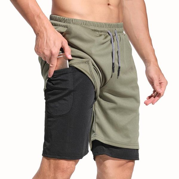 2020 running shorts men fitness jogging workout shorts 2 in 1 double-deck quick dry mens sport gyms short pants, Black;blue
2020 running shorts men fitness jogging workout shorts 2 in 1 double-deck quick dry mens sport gyms short pants, Black;blue