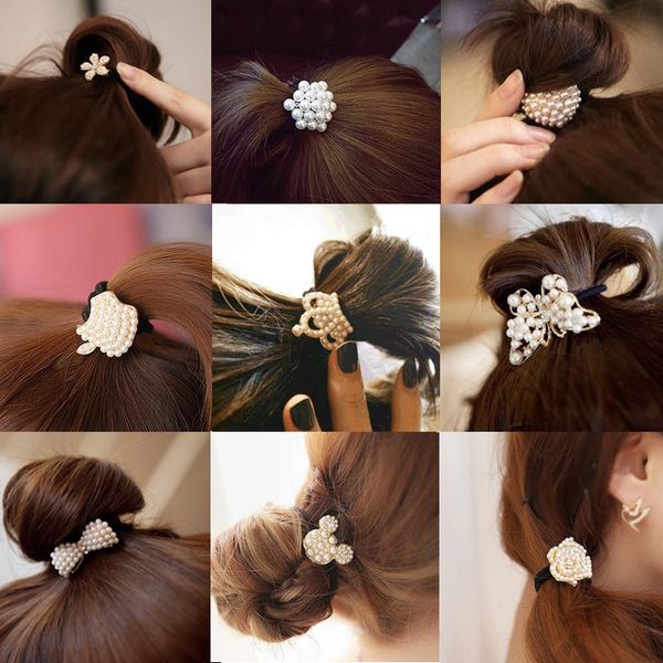 women's hair accessories pearl hair rope circle girl hairband cute retro elastic band rubber rope headdress, Golden;silver
women's hair accessories pearl hair rope circle girl hairband cute retro elastic band rubber rope headdress, Golden;silver