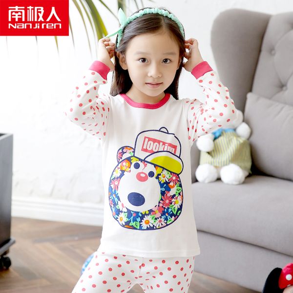 Nanjiren Kids Pajamas Boys 100% Cotton Striped Sleepwear Nightwear Set Baby Girls Clothes 4~18t Pajama Sets Children's Pajamas
