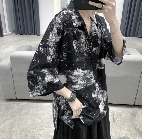men's casual shirts 2021 summer youth loose tie-dye seven-point sleeve shirt fashion jacket black / grey -2xl, White;black
men's casual shirts 2021 summer youth loose tie-dye seven-point sleeve shirt fashion jacket black / grey -2xl, White;black