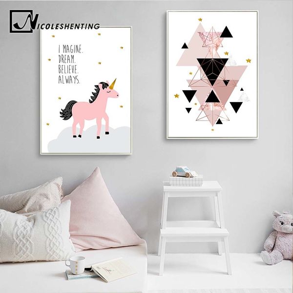 nicoleshenting unicorn geometry abstract canvas poster cartoon nursery wall art print painting decorative picture kid room decor
nicoleshenting unicorn geometry abstract canvas poster cartoon nursery wall art print painting decorative picture kid room decor