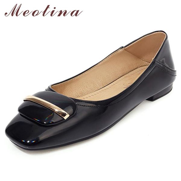 meotina metal decoration flats women shoes patent leather flats shoes ladies square toe causal footwear female white size 33-46, Black
meotina metal decoration flats women shoes patent leather flats shoes ladies square toe causal footwear female white size 33-46, Black