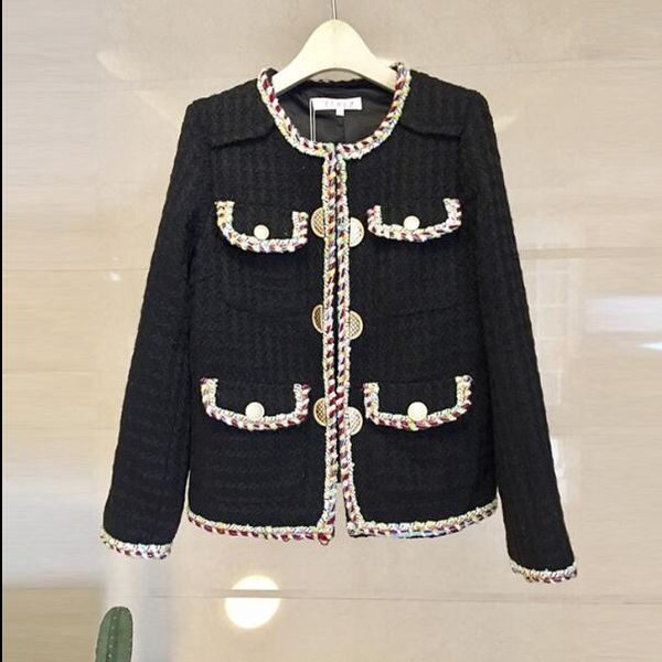 new women women designer tweed jacket coat autumn women's long sleeve slim elegant runway jackets outwear white jacket, Black;brown
new women women designer tweed jacket coat autumn women's long sleeve slim elegant runway jackets outwear white jacket, Black;brown