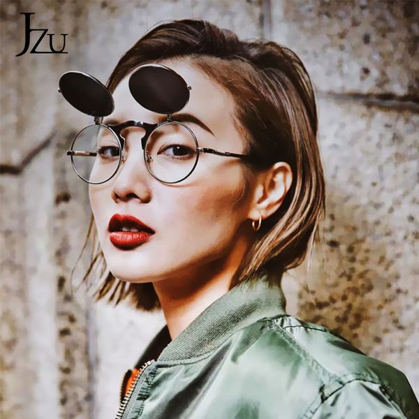 jzu vintage round sunglasses men brand designer uv400 punk retro men sun glasses women metal frame black lens eyewear driving, White;black
jzu vintage round sunglasses men brand designer uv400 punk retro men sun glasses women metal frame black lens eyewear driving, White;black