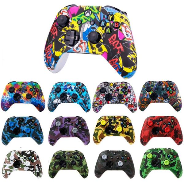 cgjxsnew camouflage silicone protective skin case water transfer printing cover grips caps for xbox one x s controller protector
cgjxsnew camouflage silicone protective skin case water transfer printing cover grips caps for xbox one x s controller protector
