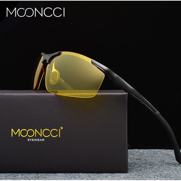 mooncci aluminum night driving glasses men polarized rimless night vision sunglasses male yellow sports driving goggles glasses, White;black
mooncci aluminum night driving glasses men polarized rimless night vision sunglasses male yellow sports driving goggles glasses, White;black