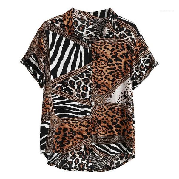 leopard summer shirts man designer panelled lapel neck short sleeve shirt men fashion casaul clothes mens vintage, White;black
leopard summer shirts man designer panelled lapel neck short sleeve shirt men fashion casaul clothes mens vintage, White;black