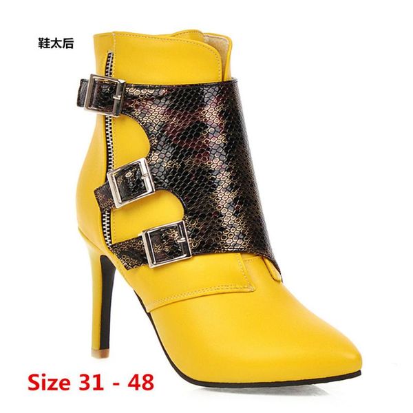 boots ankle woman high heel heels women shoes spring autumn short booties female small big size 31 - 48, Black
boots ankle woman high heel heels women shoes spring autumn short booties female small big size 31 - 48, Black