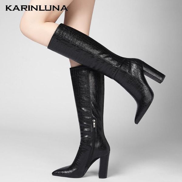 karin new high heels wholesale plus size 43 pointed toe winter shoes knee high boots women, Black
karin new high heels wholesale plus size 43 pointed toe winter shoes knee high boots women, Black