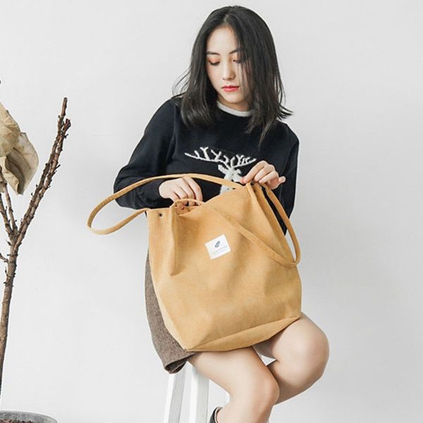 ladies big capacity corduroy handbag foldable reusable casual shopping bag student harajuku wild shoulder bag fashion beach
ladies big capacity corduroy handbag foldable reusable casual shopping bag student harajuku wild shoulder bag fashion beach