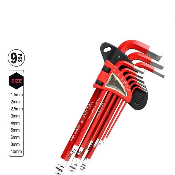 hs tools 9pc universal hex key wrench set long arm/short arm metric ball end key set allen wrench
hs tools 9pc universal hex key wrench set long arm/short arm metric ball end key set allen wrench