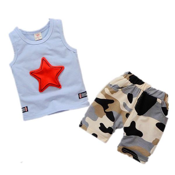 summer children sets for fashion toddler kids baby boys outfits sleeveless vest +camouflage pants clothes set kg-81, White
summer children sets for fashion toddler kids baby boys outfits sleeveless vest +camouflage pants clothes set kg-81, White