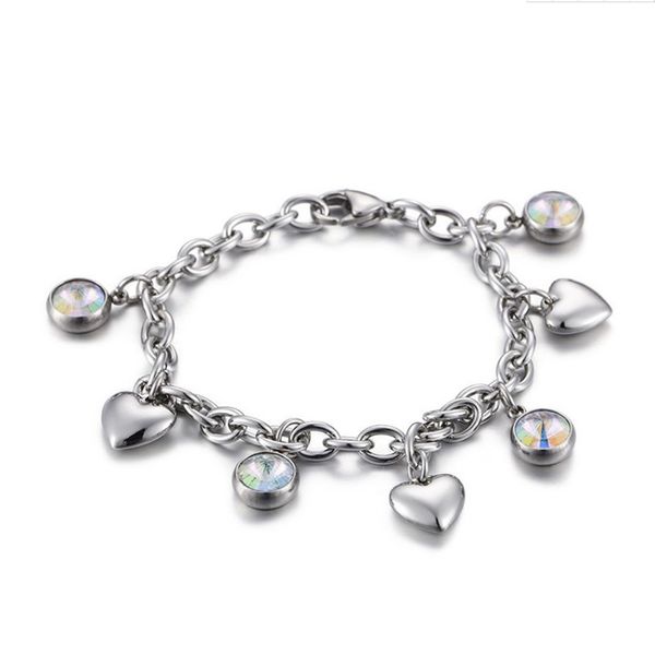 5pcs/lot fashion stainless steel heart shaped bracelet chain bracelets women jewelry summer party gifts, Golden;silver
5pcs/lot fashion stainless steel heart shaped bracelet chain bracelets women jewelry summer party gifts, Golden;silver