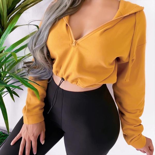 новая мода sexy женщин весна осень crop толстовки с длинным рукавом повседневная женский zip передняя фуфайки глубокий v шеи street wear, Black
новая мода sexy женщин весна осень crop толстовки с длинным рукавом повседневная женский zip передняя фуфайки глубокий v шеи street wear, Black