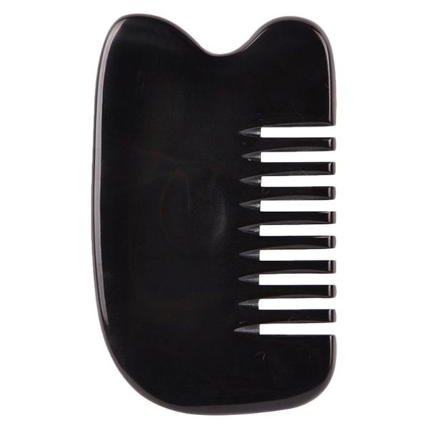1pc exquisite natural ox horn hair comb neck scraping scalp head meridian combs for hairdressing black, Silver
1pc exquisite natural ox horn hair comb neck scraping scalp head meridian combs for hairdressing black, Silver