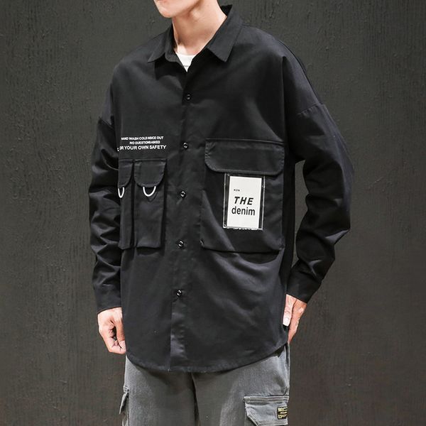 white black oversize hip hop streetwear casual shirt men long sleeve 2020 loose spring autumn korea clothes
white black oversize hip hop streetwear casual shirt men long sleeve 2020 loose spring autumn korea clothes