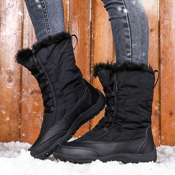 2020 winter keep warm women snow boots fashion waterproof women shoes comfortable trend high cotton shoes, Black
2020 winter keep warm women snow boots fashion waterproof women shoes comfortable trend high cotton shoes, Black