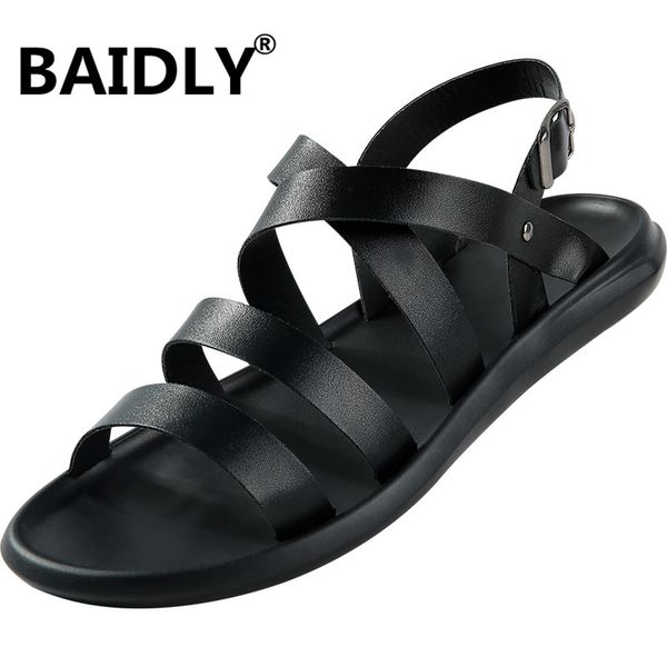 quality new summer men soft sandals comfortable casual fashion men leather sandals roman outdoor beach slippers shoes, Black
quality new summer men soft sandals comfortable casual fashion men leather sandals roman outdoor beach slippers shoes, Black