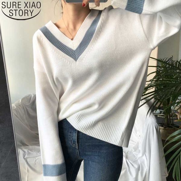 fashion v-neck sweater women 2020 new casual sweaters pullover korean elegant sweaters winter clothes women knitted 10929, White;black
fashion v-neck sweater women 2020 new casual sweaters pullover korean elegant sweaters winter clothes women knitted 10929, White;black