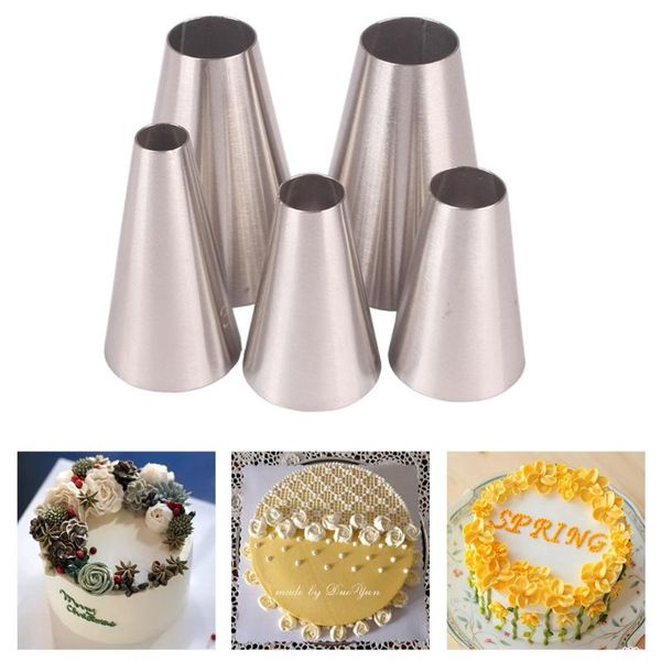 5pcs stainless steel icing piping cream pastry nozzle round diy cake decoration writing tips set cupcake bake tools
5pcs stainless steel icing piping cream pastry nozzle round diy cake decoration writing tips set cupcake bake tools