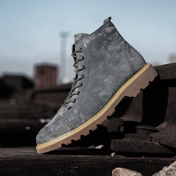 nine o'clock men's quality microfiber boots outdoor fashion male high-ankle shoes black autumn casual lace-up flat sneakers
nine o'clock men's quality microfiber boots outdoor fashion male high-ankle shoes black autumn casual lace-up flat sneakers
