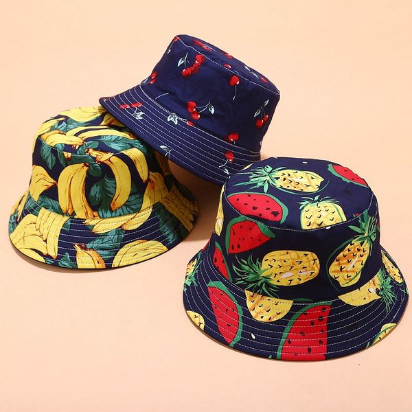 new tropical fruit print pattern fisherman hat female summer outdoor casual hats, Blue;gray
new tropical fruit print pattern fisherman hat female summer outdoor casual hats, Blue;gray