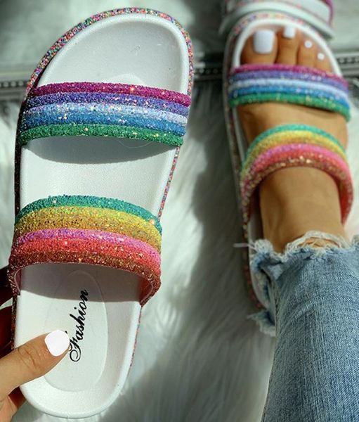 female summer slippers woman flat slides casual bright rainbow slippers indoor home shoes outdoor beach flip flops women slides, Black
female summer slippers woman flat slides casual bright rainbow slippers indoor home shoes outdoor beach flip flops women slides, Black