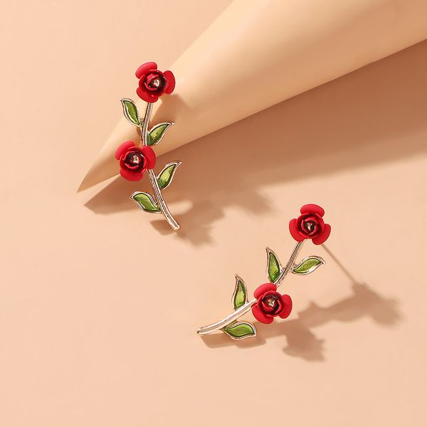 new fashion jewelry summer new type earrings roses cute all-match earrings for women wedding party gifts, Silver
new fashion jewelry summer new type earrings roses cute all-match earrings for women wedding party gifts, Silver