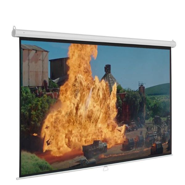 projection screens 60 inch hd 16:9 manual pull down projector screen self locking for indoor outdoor movie, home theater, cinema, gaming
projection screens 60 inch hd 16:9 manual pull down projector screen self locking for indoor outdoor movie, home theater, cinema, gaming
