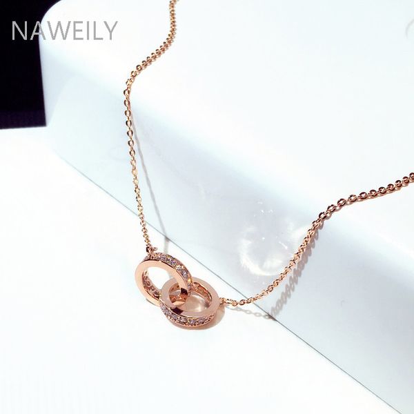 pendant necklaces fashion trendy double circle necklace pendants gold color women super flash inlaid rhinestone clavicle short, Silver
pendant necklaces fashion trendy double circle necklace pendants gold color women super flash inlaid rhinestone clavicle short, Silver
