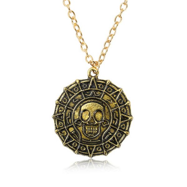men's aztec coin pendants skeleton shaped necklace skull dangling jewelry, Silver
men's aztec coin pendants skeleton shaped necklace skull dangling jewelry, Silver