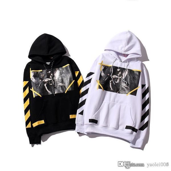 white sweater autumn and winter new selling religious virgin angel stripes hoodie men and women hooded jacket ofw, Black
white sweater autumn and winter new selling religious virgin angel stripes hoodie men and women hooded jacket ofw, Black