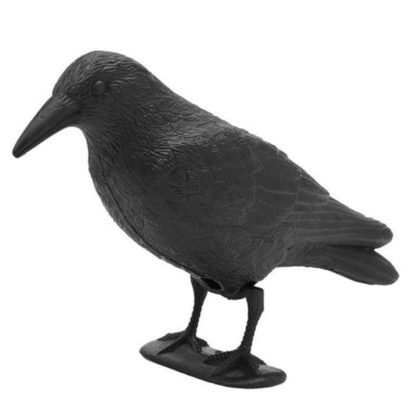 1x garden flocked hard plastic jet black crow decoy for hunting shooting stand
1x garden flocked hard plastic jet black crow decoy for hunting shooting stand