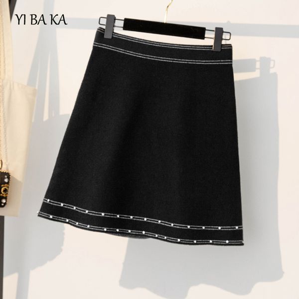 skirts casual a-line mini sweater thick skirt female autumn winter 2021 vintage beading women short, Black
skirts casual a-line mini sweater thick skirt female autumn winter 2021 vintage beading women short, Black