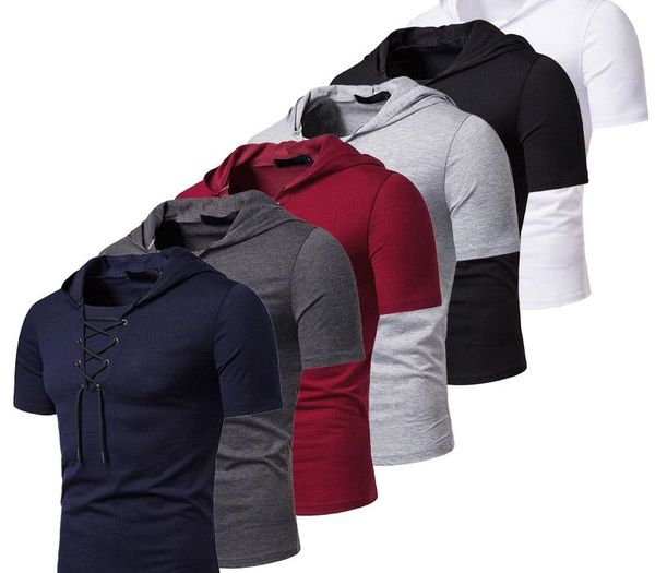 hooded t shirt men 2020 new short sleeve streetwear o neck mens tshirts summer casual slim fit hoody tee shirt homme tees, White;black
hooded t shirt men 2020 new short sleeve streetwear o neck mens tshirts summer casual slim fit hoody tee shirt homme tees, White;black