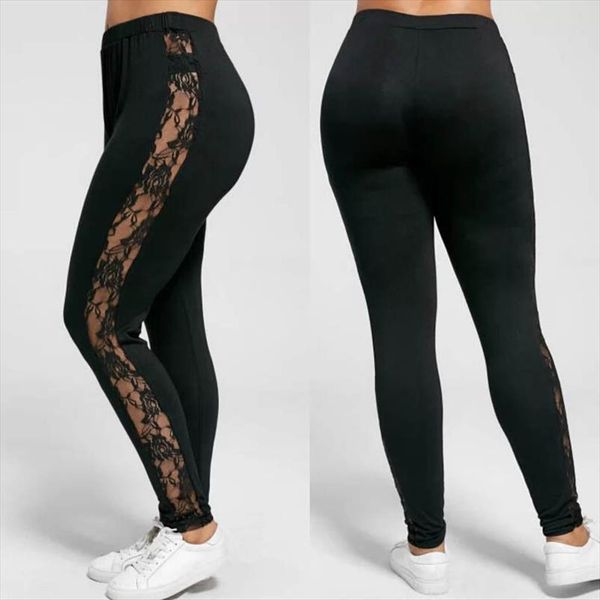 new high elastic waist leggings women plus size lace floral panel leggings female workout 2020 new summer trousers 3xl, Black
new high elastic waist leggings women plus size lace floral panel leggings female workout 2020 new summer trousers 3xl, Black