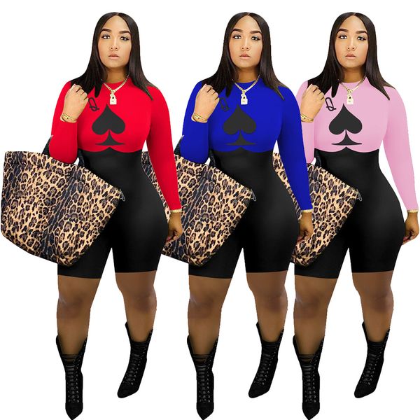 w8310 european and american autumn women's clothing fashion casual spades long sleeve jumpsuit 2020, Black;white
w8310 european and american autumn women's clothing fashion casual spades long sleeve jumpsuit 2020, Black;white