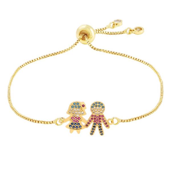 cz rainbow gold girl bracelet charms couple bracelets for women gold family pendant bracelets cubic zirconia adjustable jewelry, Black
cz rainbow gold girl bracelet charms couple bracelets for women gold family pendant bracelets cubic zirconia adjustable jewelry, Black