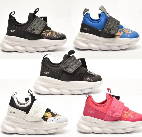26-37 infant kids running chained shoes rubber 2 suede youth junior sports trainers big small boy girl children link-embossed sole outdoor, Black
26-37 infant kids running chained shoes rubber 2 suede youth junior sports trainers big small boy girl children link-embossed sole outdoor, Black