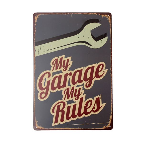 my garage tin sign vintage metal plaque bar pub home wall decor tin painting 
my garage tin sign vintage metal plaque bar pub home wall decor tin painting
