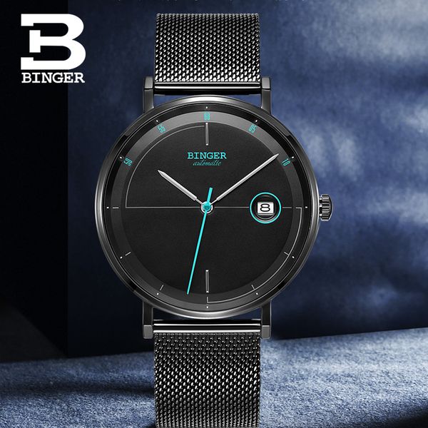 switzerland men's watches fashion brand movement men watch automatic mechanical watches sapphire binger relogio masculino, Slivery;brown
switzerland men's watches fashion brand movement men watch automatic mechanical watches sapphire binger relogio masculino, Slivery;brown