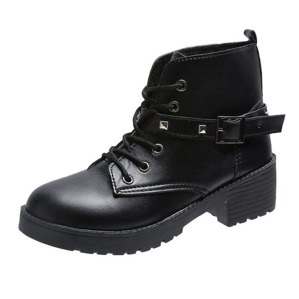 ins fashion women boots autumn and winter ladies ankle boots lace up rubber women flat casual, Black
ins fashion women boots autumn and winter ladies ankle boots lace up rubber women flat casual, Black