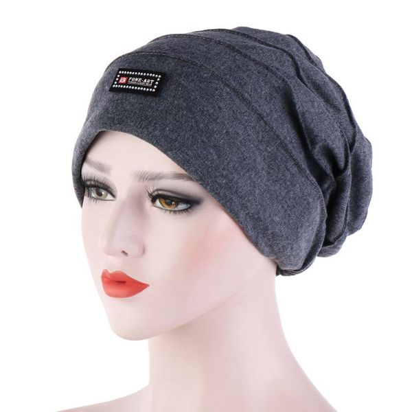 beanie hat women winter hats for women beanie caps for ladies ruched warm solid hedging cap hat cap de8, Blue;gray