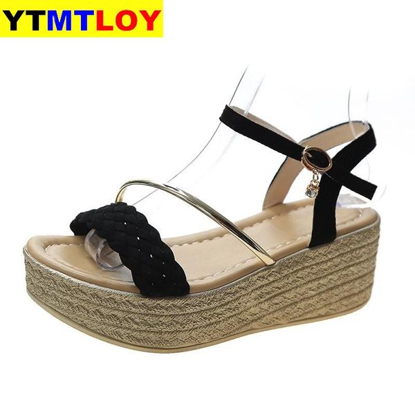 thick-soled sandals women wedges with women shoes with 2020 summer women's new waterproof platform muffin sandals, Black
thick-soled sandals women wedges with women shoes with 2020 summer women's new waterproof platform muffin sandals, Black