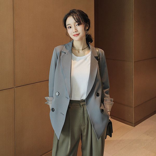 women's suits & blazers autumn winter casual women blazer jacket pocket medium long solid color sleeve coat, White;black
women's suits & blazers autumn winter casual women blazer jacket pocket medium long solid color sleeve coat, White;black