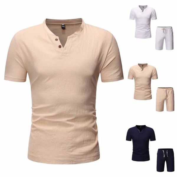casual men's set solid color short sleeve shorts set comfortable summer beach pants cotton t605, Gray
casual men's set solid color short sleeve shorts set comfortable summer beach pants cotton t605, Gray