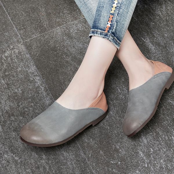 fashion mori girl style flats shoes genuine leather slip on ladies leather shoes, Black
fashion mori girl style flats shoes genuine leather slip on ladies leather shoes, Black