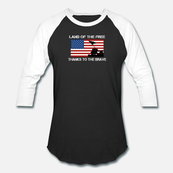 land of the thanks to the brave t shirt men printing tee shirt size s-3xl natural graphic basic summer style novelty shirt 
land of the thanks to the brave t shirt men printing tee shirt size s-3xl natural graphic basic summer style novelty shirt